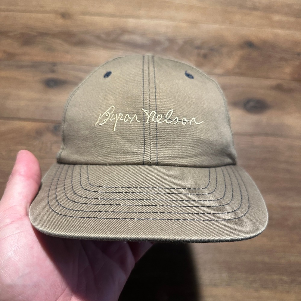 Vintage Texace Byron Nelson Khaki Strapback Hat Mens OSFM